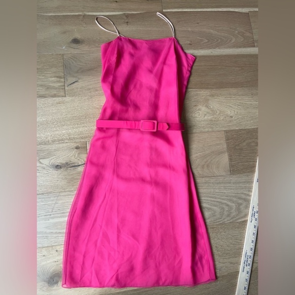 70’s jill Richards hot pink dress